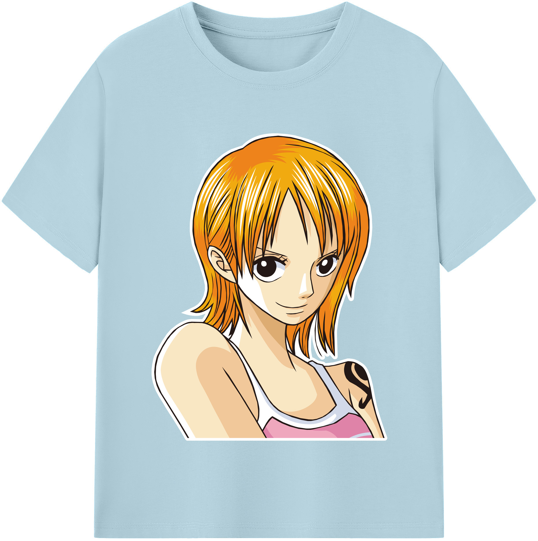 ワンピース ナミ ONE PIECE Nami 綿100％半袖Tシャツ（フロントプリント）